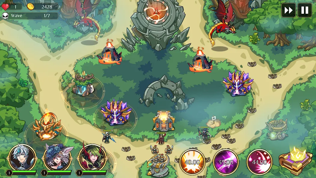 Kingdom War: Tower Defense TD (ТД Рояль) [МОД Бесконечные деньги] Screenshot 5