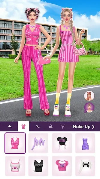 College Dress Up for Girls (Капель Макеовер) [МОД Menu] Screenshot 2