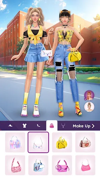 College Dress Up for Girls (Капель Макеовер) [МОД Menu] Screenshot 5