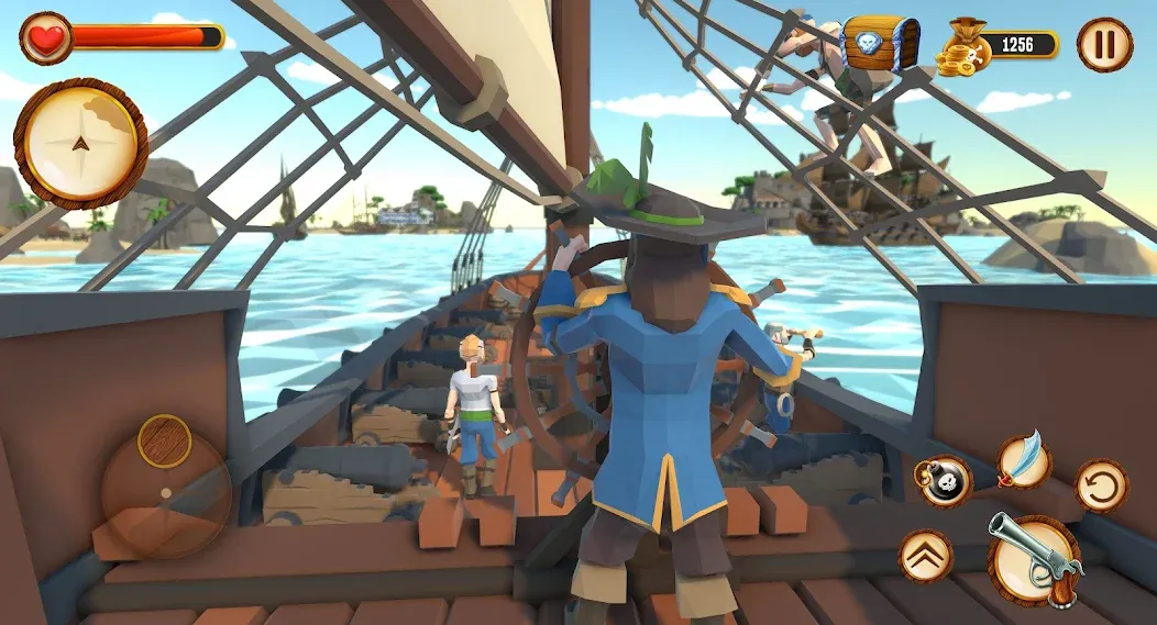 Pirate Polygon Caribbean Sea (Пиратская Полигон Карибское море) [МОД Бесконечные деньги] Screenshot 2