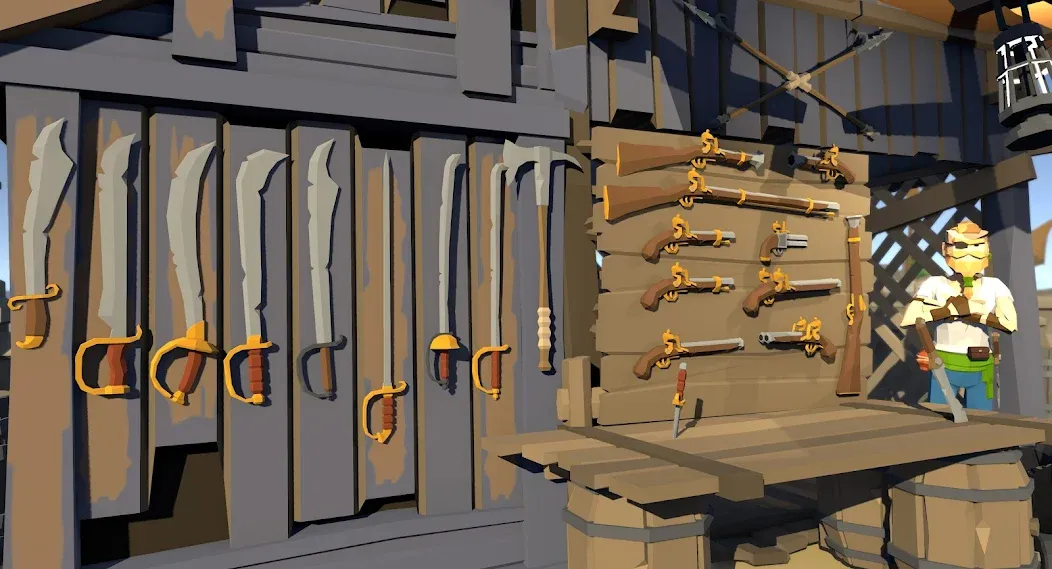 Pirate Polygon Caribbean Sea (Пиратская Полигон Карибское море) [МОД Бесконечные деньги] Screenshot 3