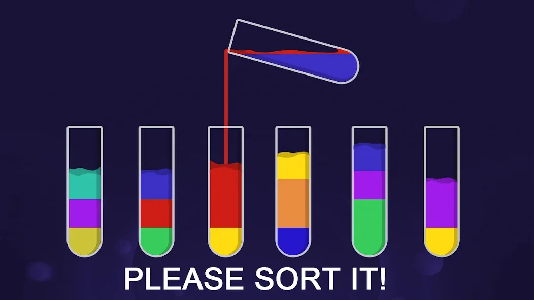 Color Sort Puzzle-Puzzle Game (Цветной головоломка сортировки) [МОД Mega Pack] Screenshot 1