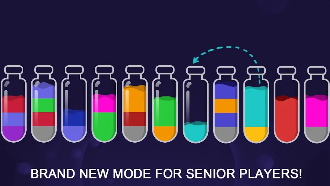 Color Sort Puzzle-Puzzle Game (Цветной головоломка сортировки) [МОД Mega Pack] Screenshot 3