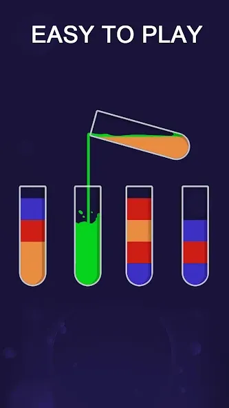 Color Sort Puzzle-Puzzle Game (Цветной головоломка сортировки) [МОД Mega Pack] Screenshot 4