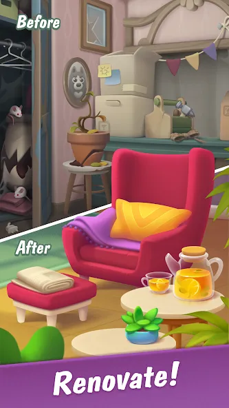 Merge Hotel Empire: Design (Мердж Отель Импайр) [МОД Меню] Screenshot 1