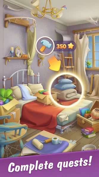 Merge Hotel Empire: Design (Мердж Отель Импайр) [МОД Меню] Screenshot 3