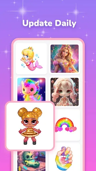 Pixel Coloring-Color by number [МОД Unlimited Money] Screenshot 2