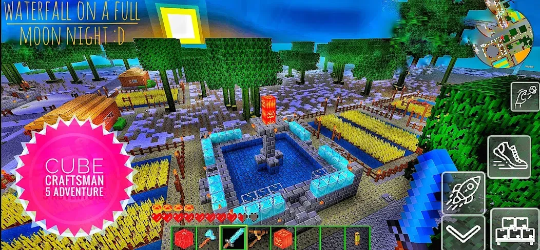 Cube Craftsman 5 Adventure (КубКрафт Приключение) [МОД Бесконечные монеты] Screenshot 1