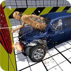 Взломанная Car Crash Test Simulator  [МОД Menu]