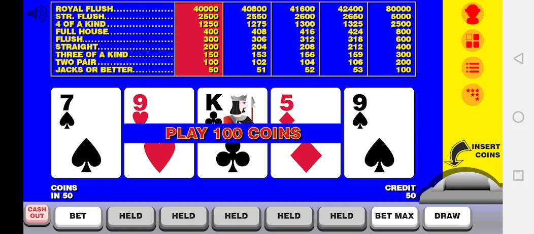 Video Poker with Double Up [МОД Все открыто] Screenshot 1