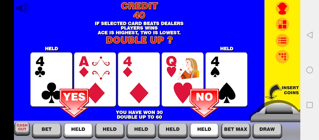 Video Poker with Double Up [МОД Все открыто] Screenshot 2
