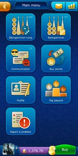 Backgammon LiveGames online [МОД Меню] Screenshot 1