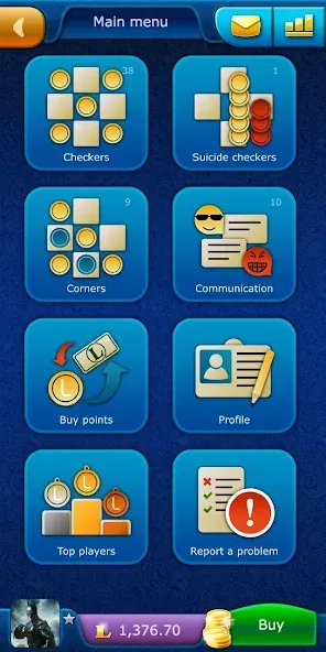 Checkers LiveGames online [МОД Unlimited Money] Screenshot 1