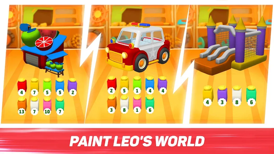 Leo Runner: car games for kids [МОД Много монет] Screenshot 3