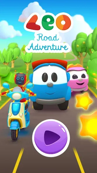 Leo Runner: car games for kids [МОД Много монет] Screenshot 5