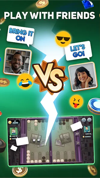 Backgammon Tournament [МОД Unlimited Money] Screenshot 4