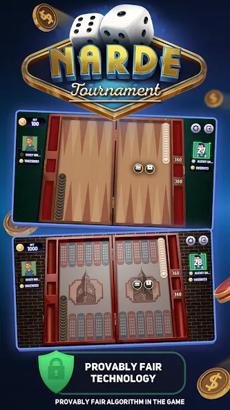 Narde Tournament [МОД Бесконечные деньги] Screenshot 1