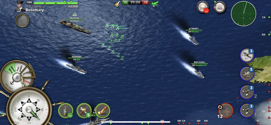 Navy Field: Online Sea Battles (НеиФилд) [МОД Много денег] Screenshot 1