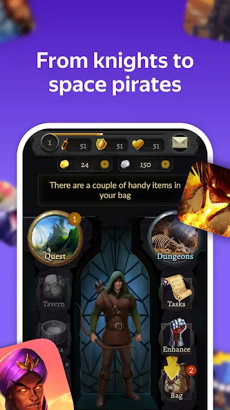 Yandex Games RPG and Role [МОД Меню] Screenshot 1