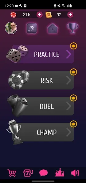 Farkle Pro - 10000 dice game [МОД Бесконечные деньги] Screenshot 1