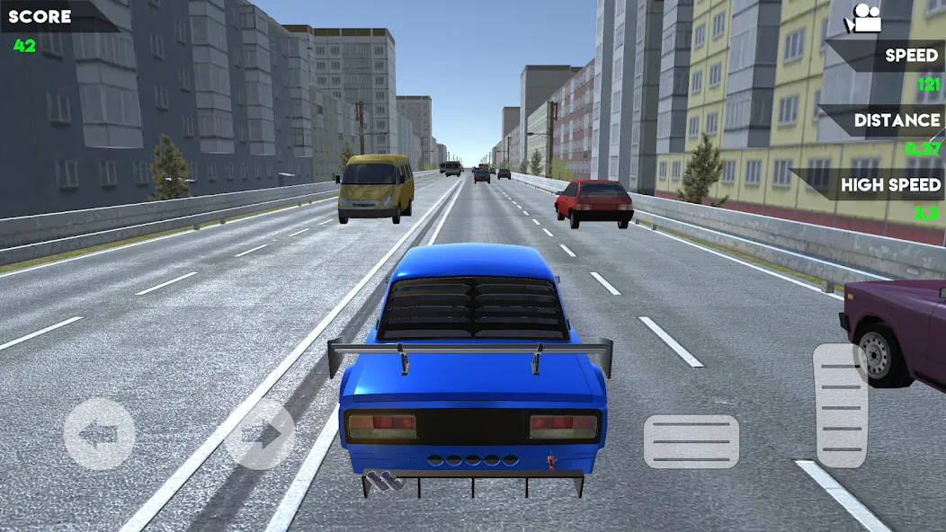 Turbo VAZ: Traffic Racer [МОД Бесконечные деньги] Screenshot 3