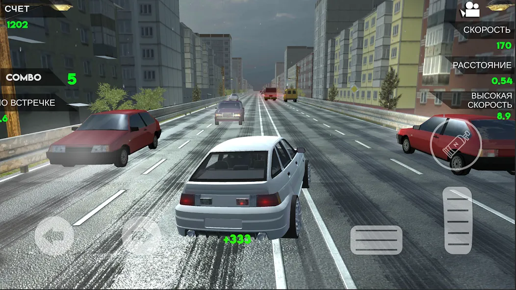 Turbo VAZ: Traffic Racer [МОД Бесконечные деньги] Screenshot 5