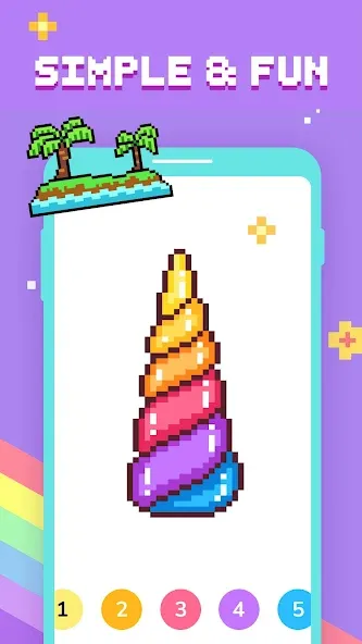 Paint by Number - Pixel Art [МОД Бесконечные деньги] Screenshot 2