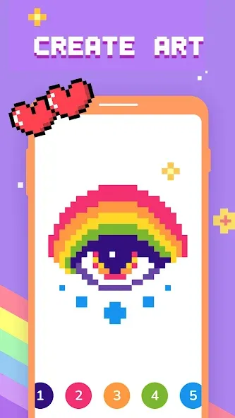 Paint by Number - Pixel Art [МОД Бесконечные деньги] Screenshot 3