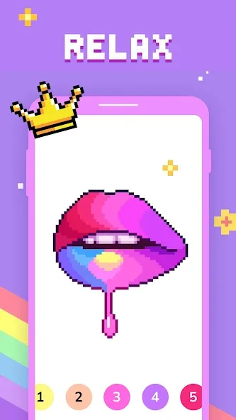 Paint by Number - Pixel Art [МОД Бесконечные деньги] Screenshot 4