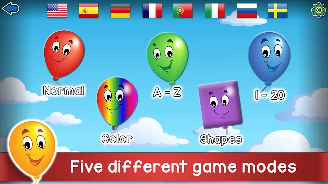 Kids Balloon Pop Game [МОД Menu] Screenshot 1