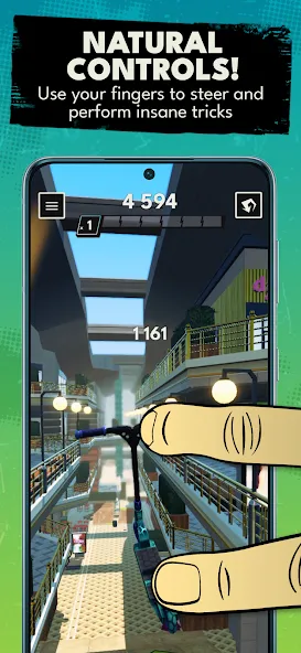 Touchgrind Scooter (Тачгринд Скутер) [МОД Все открыто] Screenshot 3