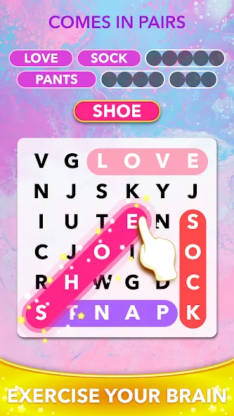 Word Heaps Search - Word Games (Ворд Хипс Срч) [МОД Бесконечные монеты] Screenshot 4