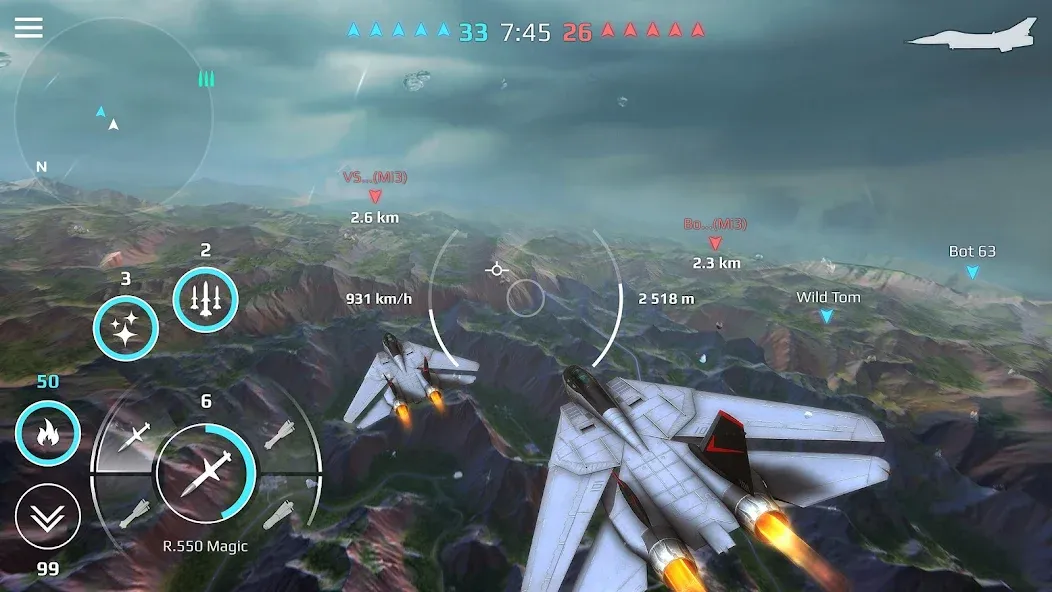 Sky Combat: War Planes Online (Скай Комбат) [МОД Unlocked] Screenshot 4