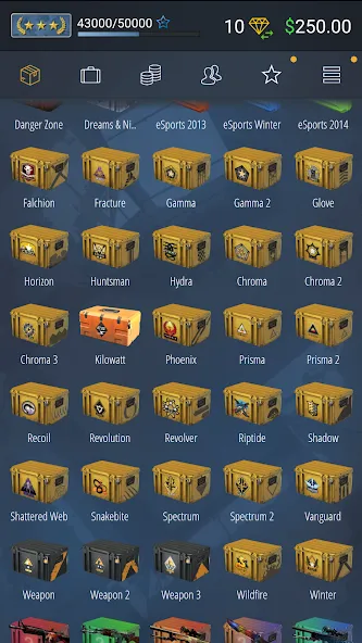 Case Simulator Ultimate CS 2 (Кейс Симулятор Ультимейт ГО) [МОД Unlimited Money] Screenshot 2