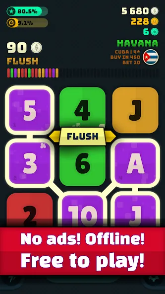 Merge Poker (Мердж Покер) [МОД Бесконечные монеты] Screenshot 3