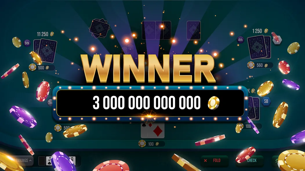 Poker Tour: Texas Holdem World (Покер Тур) [МОД Много монет] Screenshot 5