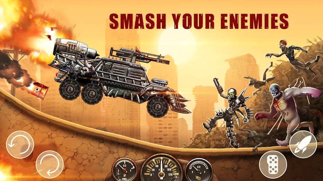 Zombie Hill Racing: Earn Climb (Зомби Хилл Рейсинг) [МОД Menu] Screenshot 3