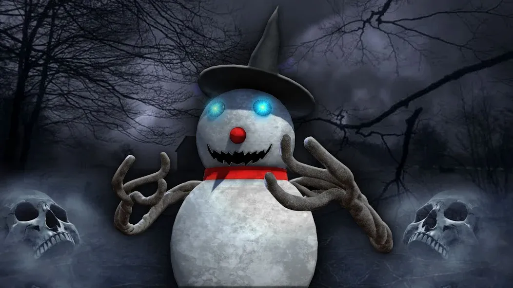 Evil Scary Snowman Games 3d (Ивил Скари Сноумэн Геймс 3д) [МОД Меню] Screenshot 1