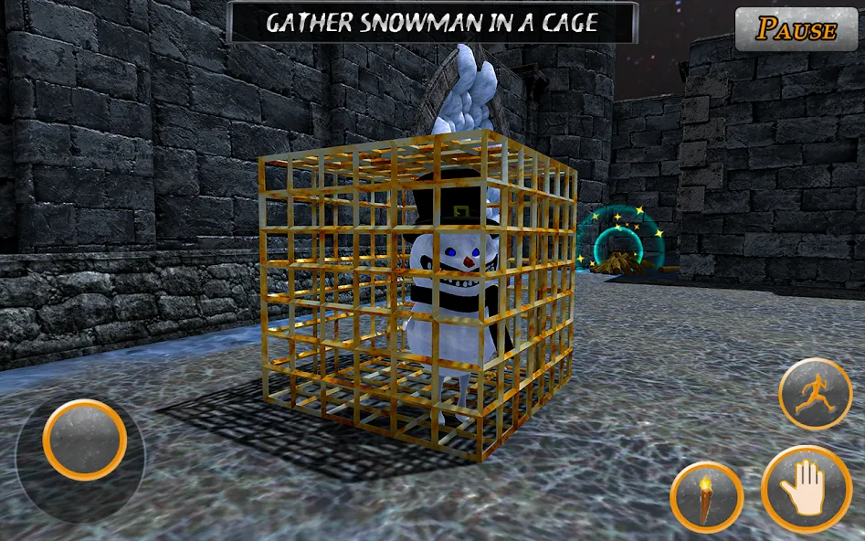 Evil Scary Snowman Games 3d (Ивил Скари Сноумэн Геймс 3д) [МОД Меню] Screenshot 3