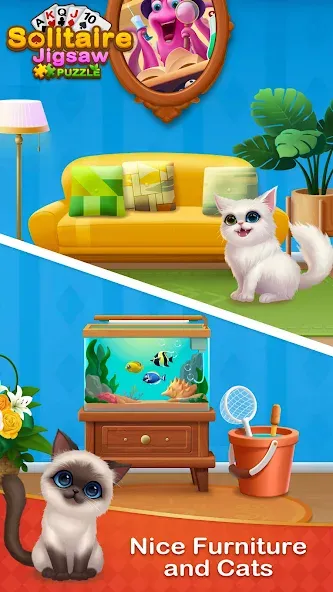 Solitaire Jigsaw Puzzle (Солитер Пазл) [МОД Много денег] Screenshot 3