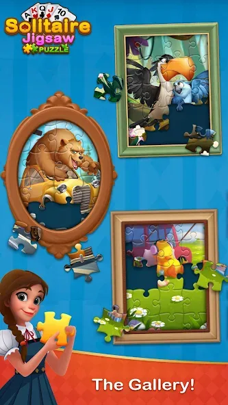 Solitaire Jigsaw Puzzle (Солитер Пазл) [МОД Много денег] Screenshot 4