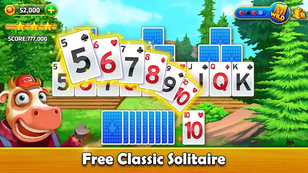 Solitaire Tripeaks - Farm Trip (Фарм Джорни) [МОД Много денег] Screenshot 5