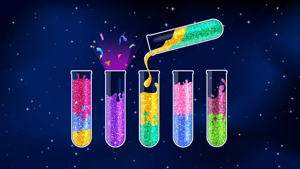 Water Sort Puzzle - Color Game (Уотер Сорт Пазл) [МОД Много денег] Screenshot 1