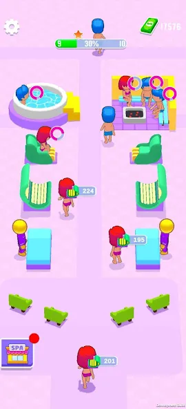 IDLE Spa Salon - 3D Arcade (Айдл Спа Салон) [МОД Unlimited Money] Screenshot 1