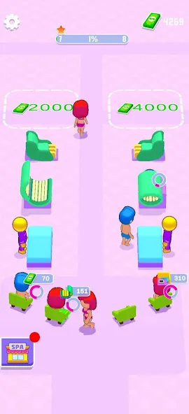 IDLE Spa Salon - 3D Arcade (Айдл Спа Салон) [МОД Unlimited Money] Screenshot 2