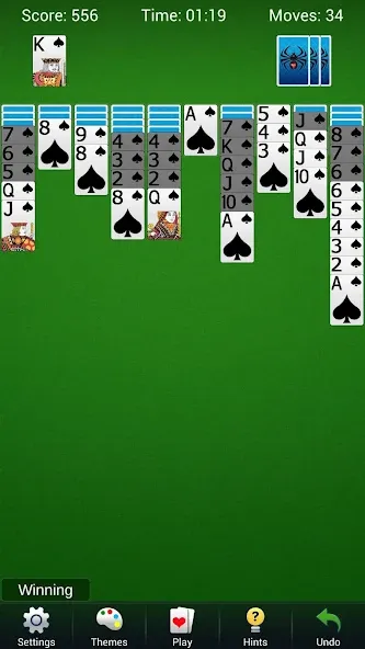 Spider Solitaire - Card Games [МОД Все открыто] Screenshot 1