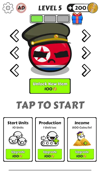 Country Balls Io: Battle Arena (Кантри Болс Ио) [МОД Меню] Screenshot 4