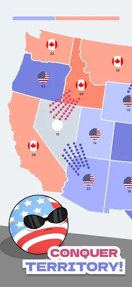 State Battle Conquer Territory (Конквер Стейт) [МОД Menu] Screenshot 3