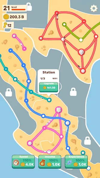 State Railroad: Train Game (Стейт Рейлроуд) [МОД Много монет] Screenshot 3