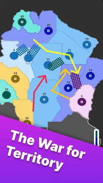 Territory games: tactics war (Тактикс ио) [МОД Много монет] Screenshot 1